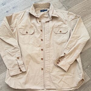 Polo by Ralph Lauren Men's Beige Shirt Jacket
